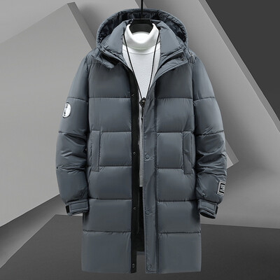 Velika muška zimska jakna 2024, topla pamučna parka s kapuljačom, muška vjetrovka s podstavom, dugi kaput s podstavom, velika veličina, 10XL 8XL