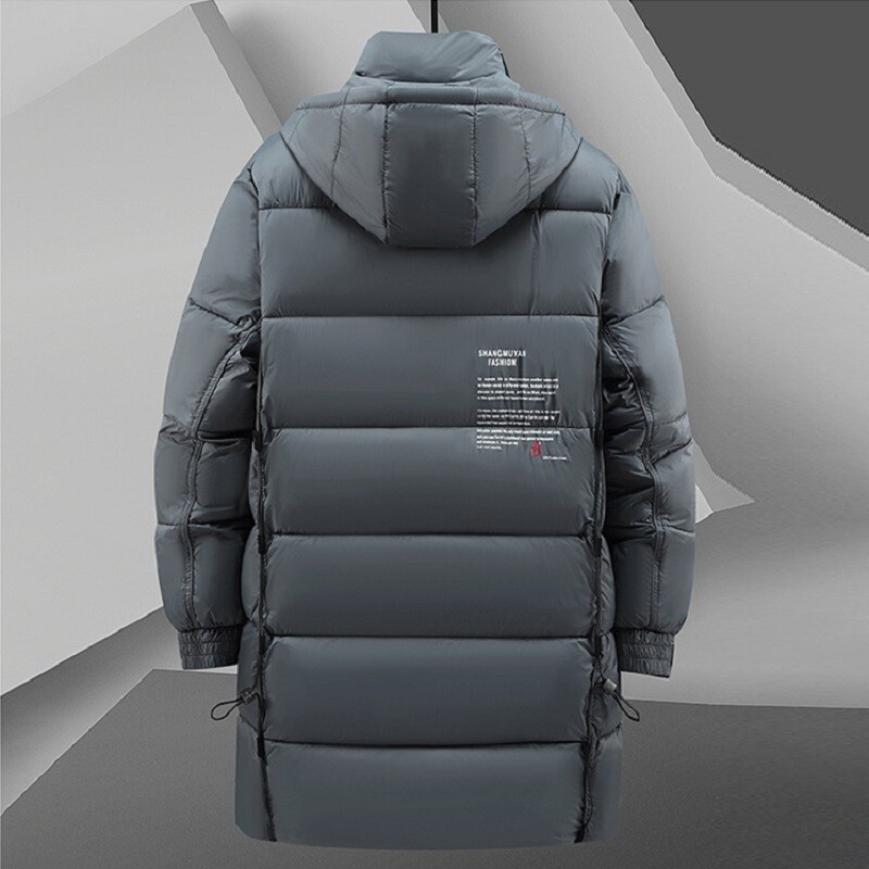 Velika muška zimska jakna 2024, topla pamučna parka s kapuljačom, muška vjetrovka s podstavom, dugi kaput s podstavom, velika veličina, 10XL 8XL