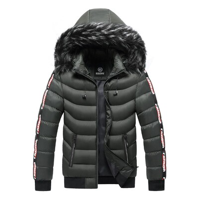 Iarnă Bărbați Jachete Parkas cu Glugă Călduță Îmbrăcăminte de îmbrăcăminte pentru bărbați Parkas Paltoane Bărbați Toamnă Pălărie detașabilă Ținute Parkas Paltoane Bărbați