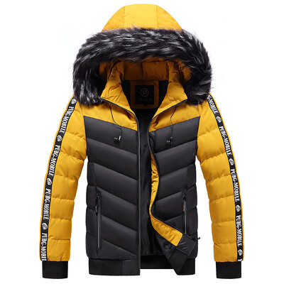 Iarnă Bărbați Jachete Parkas cu Glugă Călduță Îmbrăcăminte de îmbrăcăminte pentru bărbați Parkas Paltoane Bărbați Toamnă Pălărie detașabilă Ținute Parkas Paltoane Bărbați