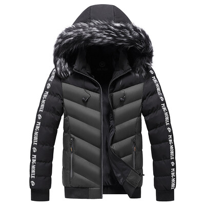 Iarnă Bărbați Jachete Parkas cu Glugă Călduță Îmbrăcăminte de îmbrăcăminte pentru bărbați Parkas Paltoane Bărbați Toamnă Pălărie detașabilă Ținute Parkas Paltoane Bărbați