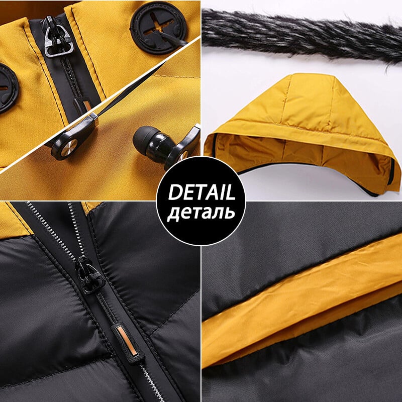2023 Muška zimska jakna Ležerna topla debela vodootporna parka kaput Muška gornja odjeća Vjetrootporan krzneni ovratnik Šešir Parka Marka jakna Muška