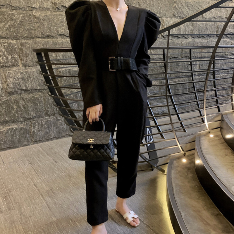 Body koos vööga Naiste püksid Elegantsed kontorinaised Korea mängukostüümid Mood Naiste Ropa Mujer Otoo vabaaja püksid