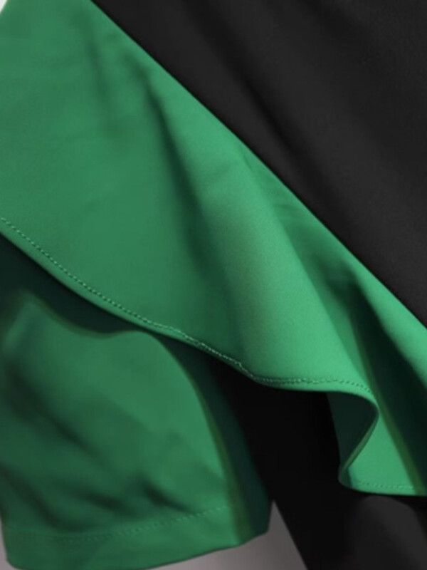 EWQ Sweet Style Chic Jumpsuit naiste volangid Patchwork Patchwork sirge kõrge vöökohaga naiste kombinesoonid Sügis 2023 Uus 27SN2786