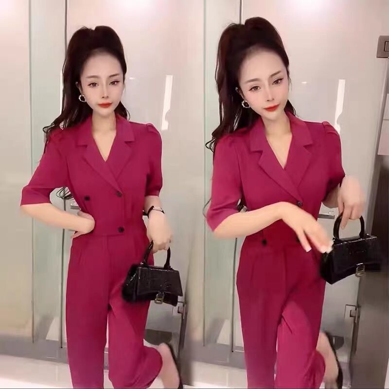 Ženski modni jednodijelni kombinezon Ljeto 2024. Nove hlače širokih nogavica Elegantni ženski kombinezoni za veće veličine