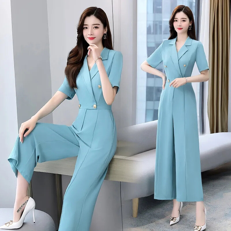 Njegujte jedan moralni karakter. Ljetni kombinezon za žene 2023. Novi stil u stilu boginje Visokog struka, uske hlače spuštenih širokih nogavica