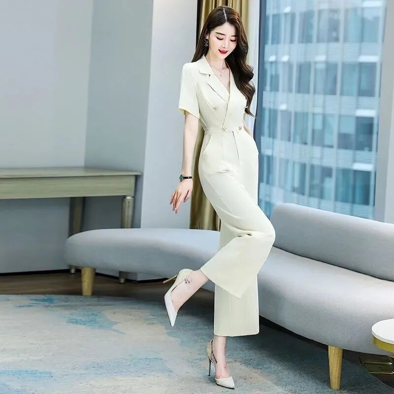 Njegujte jedan moralni karakter. Ljetni kombinezon za žene 2023. Novi stil u stilu boginje Visokog struka, uske hlače spuštenih širokih nogavica