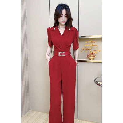 2024 New Arrival Fashion Workout Σέξι κουμπιά με V λαιμόκοψη Αθλητική φόρμα γυμναστικής για γυναίκες Καλοκαιρινή γυναικεία φόρμα Fmelae T118