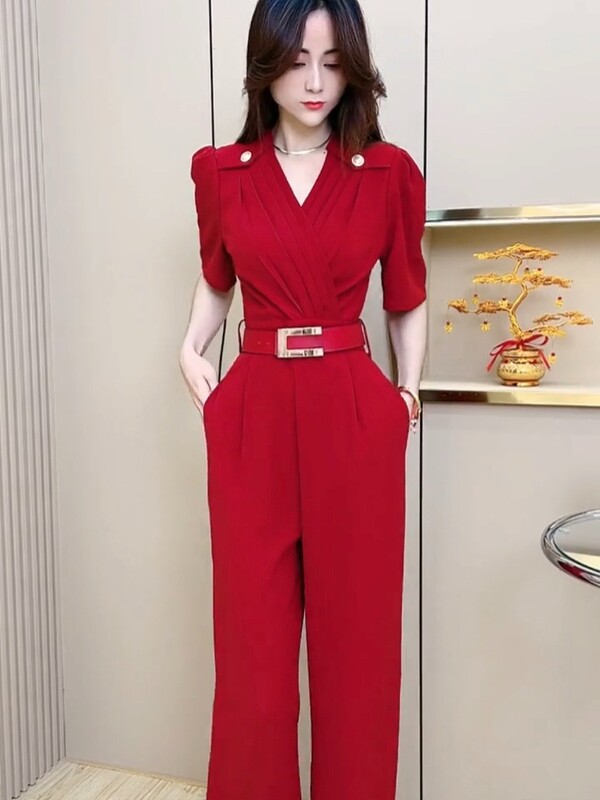 2024 New Arrival Fashion Workout Σέξι κουμπιά με V λαιμόκοψη Αθλητική φόρμα γυμναστικής για γυναίκες Καλοκαιρινή γυναικεία φόρμα Fmelae T118