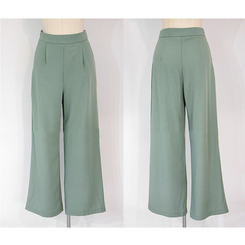 Elegantni komplet od 2 komada, ženske majice na vezanje s V-izrezom i široke hlače visokog struka, jednobojni ženski set u stilu OL