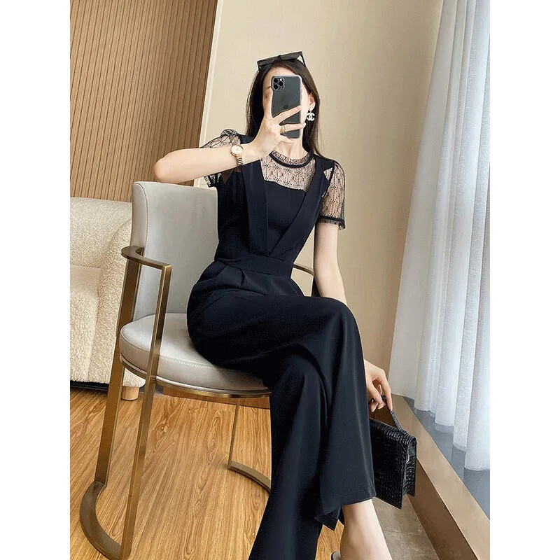 2024. Novi ljetni tanki vrhunski temperamentni kombinezon Tanak modni šik ženski kombinezon visokog smisla