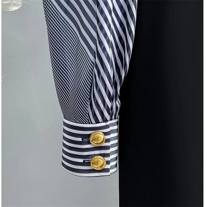 Κομψή γυναικεία φόρμα υψηλής ποιότητας άνοιξη και φθινόπωρο 2024 Νέα μακρυμάνικη ιδιοσυγκρασία ψηλόμεσο λεπτή μακρυμάνικη φόρμα