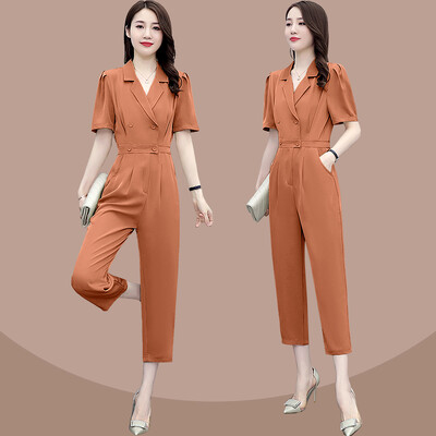 Ljetni ženski seksi kombinezon 2024 Streetwear Bodi bez rukava s V-izrezom Jednobojni sportski kombinezon Street Wear Romper T122