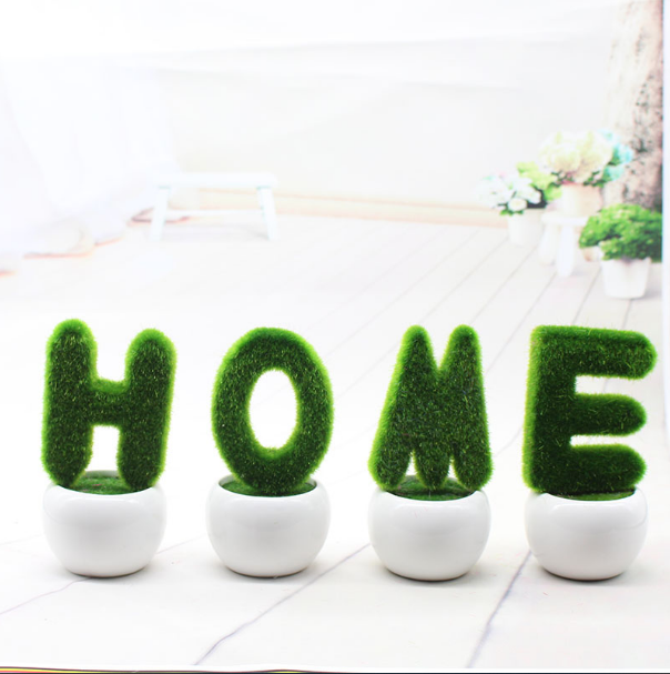 Mobilier pentru casă Iubesc florile artificiale plante verzi creative plante mici în ghiveci birou studiu sufragerie dormitor mini bonsai decorativ