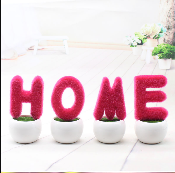 Opremanje doma Volim umjetno cvijeće kreativne zelene biljke male biljke u saksiji radni stol dnevna soba spavaća soba mini ukrasni bonsai