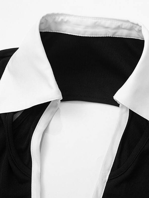 Kricesseen Ženske kratke hlače s crnom kravatom Modni ženski pripijeni poslovni kombinezoni Kombinezoni Odjeća za noćne klubove