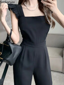 Salopete Femei Solid Design Seducător Cozy Stil coreean Simplu Noi Doamne Vară Cool Timp liber Moda Clasic All-metch Ins