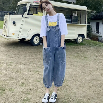 Hlače za 2023. Nove traper hlače Ženske proljeće i jesen Široke kratke hlače do gležnja Široke hlače Trend traperice Ženski kombinezoni