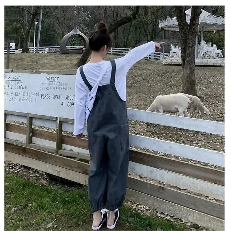 Hlače za 2023. Nove traper hlače Ženske proljeće i jesen Široke kratke hlače do gležnja Široke hlače Trend traperice Ženski kombinezoni