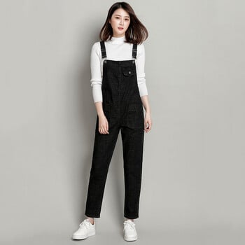 S-8XL Loose Size Jumpsuit Γυναικεία τζιν Rompers Νέα ρετρό τζιν φόρμες μεγάλης τσέπης Casual Fashion Μεγάλο μέγεθος Τζιν Τζιν παντελόνι