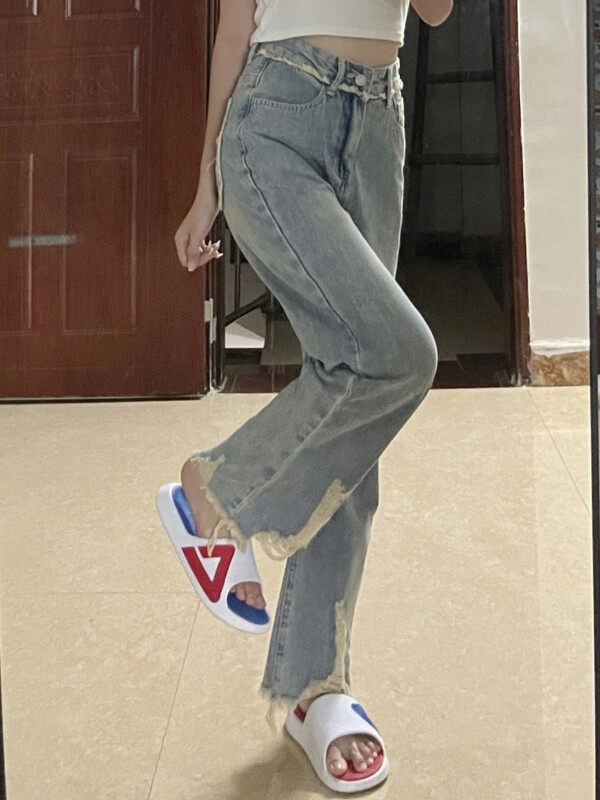 S-5xl traper traperice Ženske vintage s kićankama Udobne hlače u europskom stilu za sve vrste, modne ulične hlače za učenice, prozračne