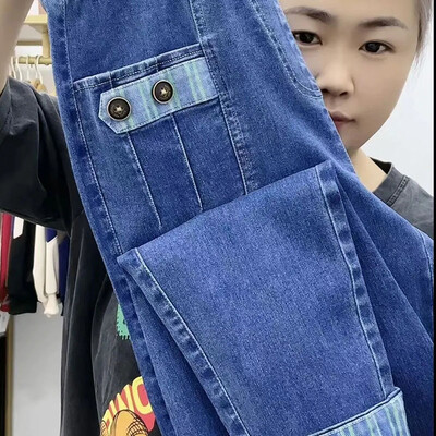 Proljeće jesen 2023. Nove rastezljive traperice u zapadnom stilu, ženske s visokim strukom i uskim Joker modnim ležernim traper harem hlačama