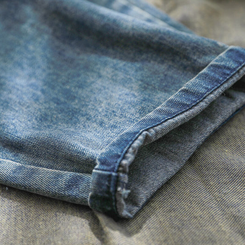 Nove Boyfriend retro traperice Ženske harem hlače visokog struka Široke rastezljive traperice velikih džepova Mujer C449