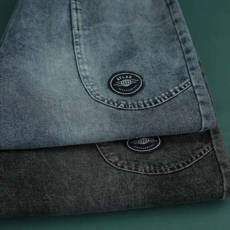 Vrećaste harem traperice do gležnja, starinske elastične hlače visokog struka Vaqueros Ženske traper hlače širokih nogavica Prevelike korejske pantalone 2023.