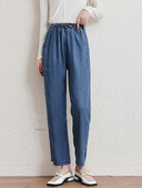 Nove 2024. proljeće ljeto traper traperice za žene plave ili nebesko plave boje visokog elastičnog struka divlje traper hlače hlače Vruća rasprodaja