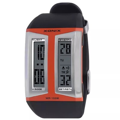 ЗЛАТЕН класически персонализиран модерен модерен водоустойчив 100 м плувен спортен таймер будилник светлина цифров електронен часовник CZ