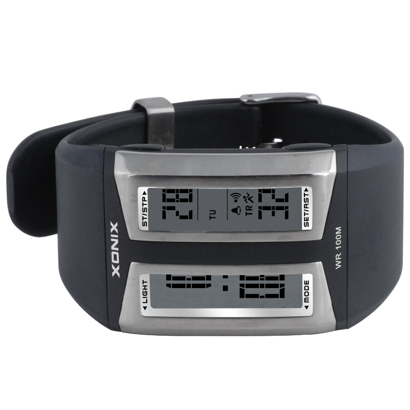 ЗЛАТЕН класически персонализиран модерен модерен водоустойчив 100 м плувен спортен таймер будилник светлина цифров електронен часовник CZ