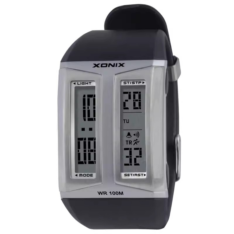 ЗЛАТЕН класически персонализиран модерен модерен водоустойчив 100 м плувен спортен таймер будилник светлина цифров електронен часовник CZ