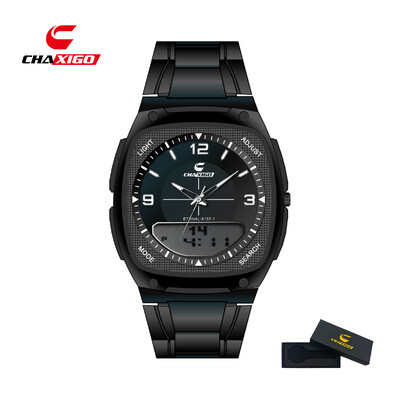 CHAXIGO Luksuzni muški modni trendovski sat s elektroničkim pokazivačem Night Glow Vodootporan, otporan na habanje, muški sat otporan na ogrebotine
