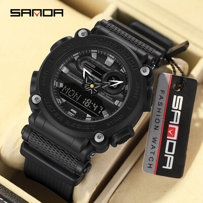 SANDA Moda Sport Ceasuri Bărbați Ceas Profesional Ceas Militar Digital LED Armată Ceas Bărbați Casual Electronice Ceasuri de mână 3139