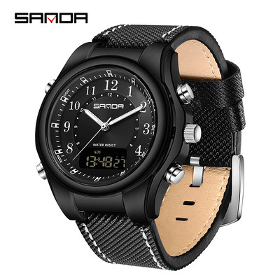 Ανδρικό ρολόι στρατιωτικό SANDA Αδιάβροχο ρολόι χειρός LED Ψηφιακό ρολόι χαλαζία Αθλητικό ρολόι ανδρικό ηλεκτρονικό ρολόι Ανδρικό Relogios Masculino