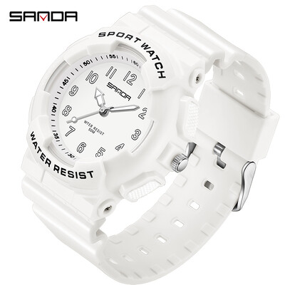 SANDA uus meeste naiste käekell noortele tudengitele vabaaja värsked elektroonilised kellad kvartsmood mitmekülgsed veekindlad unisex helendavad käekellad