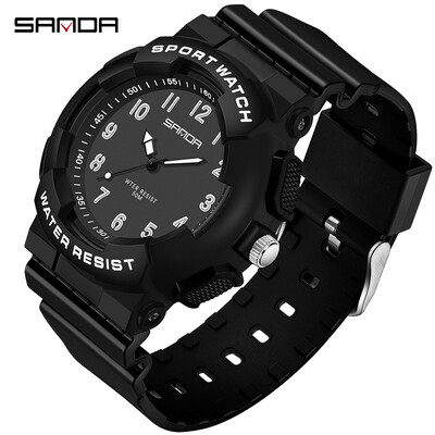 SANDA uus meeste naiste käekell noortele tudengitele vabaaja värsked elektroonilised kellad kvartsmood mitmekülgsed veekindlad unisex helendavad käekellad