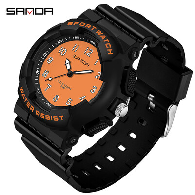 SANDA uus meeste naiste käekell noortele tudengitele vabaaja värsked elektroonilised kellad kvartsmood mitmekülgsed veekindlad unisex helendavad käekellad