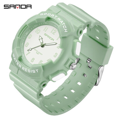 SANDA uus meeste naiste käekell noortele tudengitele vabaaja värsked elektroonilised kellad kvartsmood mitmekülgsed veekindlad unisex helendavad käekellad