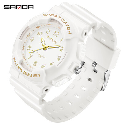 SANDA uus meeste naiste käekell noortele tudengitele vabaaja värsked elektroonilised kellad kvartsmood mitmekülgsed veekindlad unisex helendavad käekellad