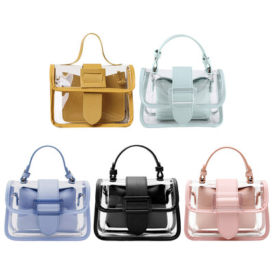 PVC Transparente Genți Messenger Crossbody Doamne Cumpărături Zilnic Femei Jelly Geantă Mică De Umăr Casual Luxury Handbag