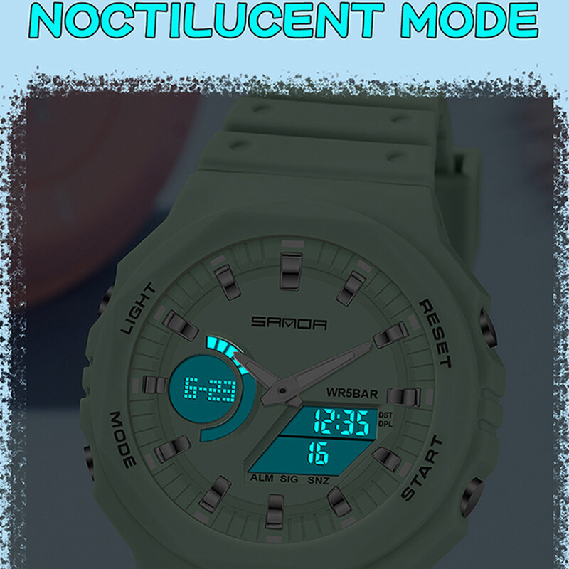 SANDA modni muški sat za sportove na otvorenom G Vodootporni digitalni LED ženski vojni elektronički vojni ručni sat Djevojka Reloj