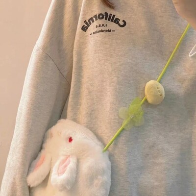 Japanski slatki plišani zec torba Ženska torba za slobodno vrijeme Kawaii torbe na rame Torba za mobilni telefon Torba za pohranu Torba preko ramena Torbe