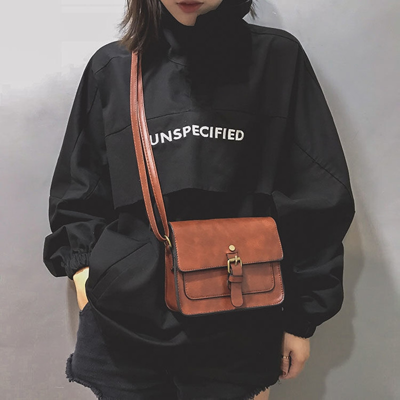 JIAMEN Nove vintage ženske preklopne modne ležerne kožne torbe na rame Ženska torba preko ramena Elegantna torbica s omotom