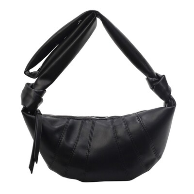 Mekane kožne ručne torbice s knedlama Elegantna ženska torba na rame velikog kapaciteta Ženska jednobojna torba za skitnice Visokokvalitetna torbica