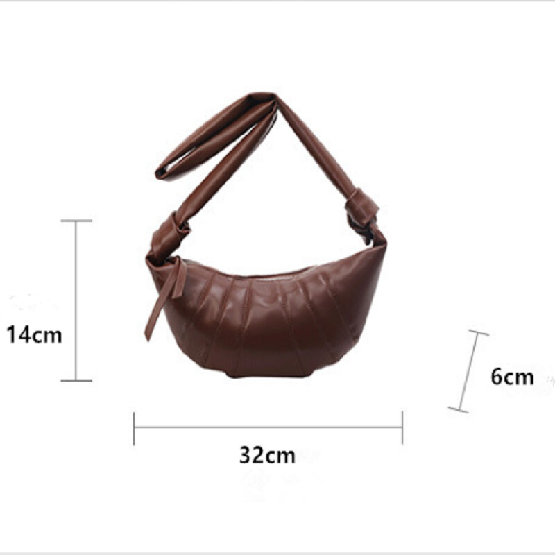 Mekane kožne ručne torbice s knedlama Elegantna ženska torba na rame velikog kapaciteta Ženska jednobojna torba za skitnice Visokokvalitetna torbica