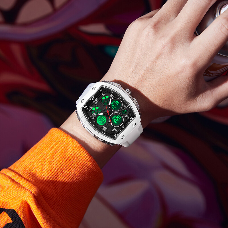 SANDA мъжки часовници военен спортен кварцов електронен часовник водоустойчив часовник мъж двоен дисплей цифров ръчен часовник дата мъжки часовник