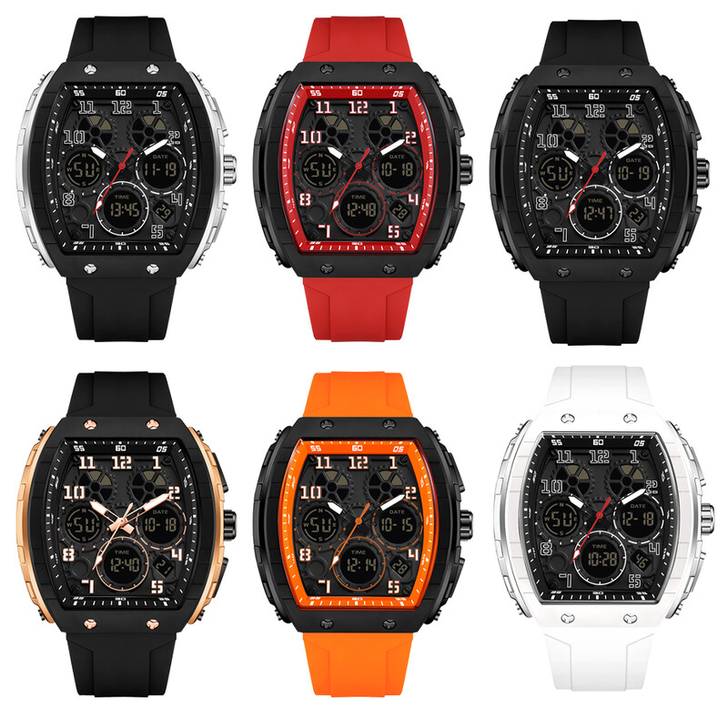 SANDA мъжки часовници военен спортен кварцов електронен часовник водоустойчив часовник мъж двоен дисплей цифров ръчен часовник дата мъжки часовник