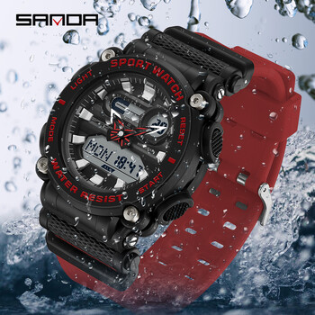 Ανδρικά Αθλητικά Ρολόγια SANDA Fashion Professional Military Digital LED Army Dive Watch Casual Electronics Wristwatches Relojes 3139