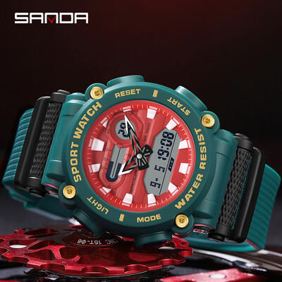SANDA Moda Ceasuri Sport Bărbați Ceasuri Militare Profesionale Digitale LED Army Dive Ceasuri Casual Electronice Ceasuri de mână Relojes 3139